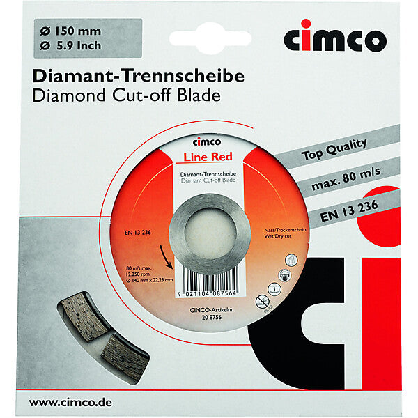 CIMCO Diamanttrennscheibe D=140mm 208756